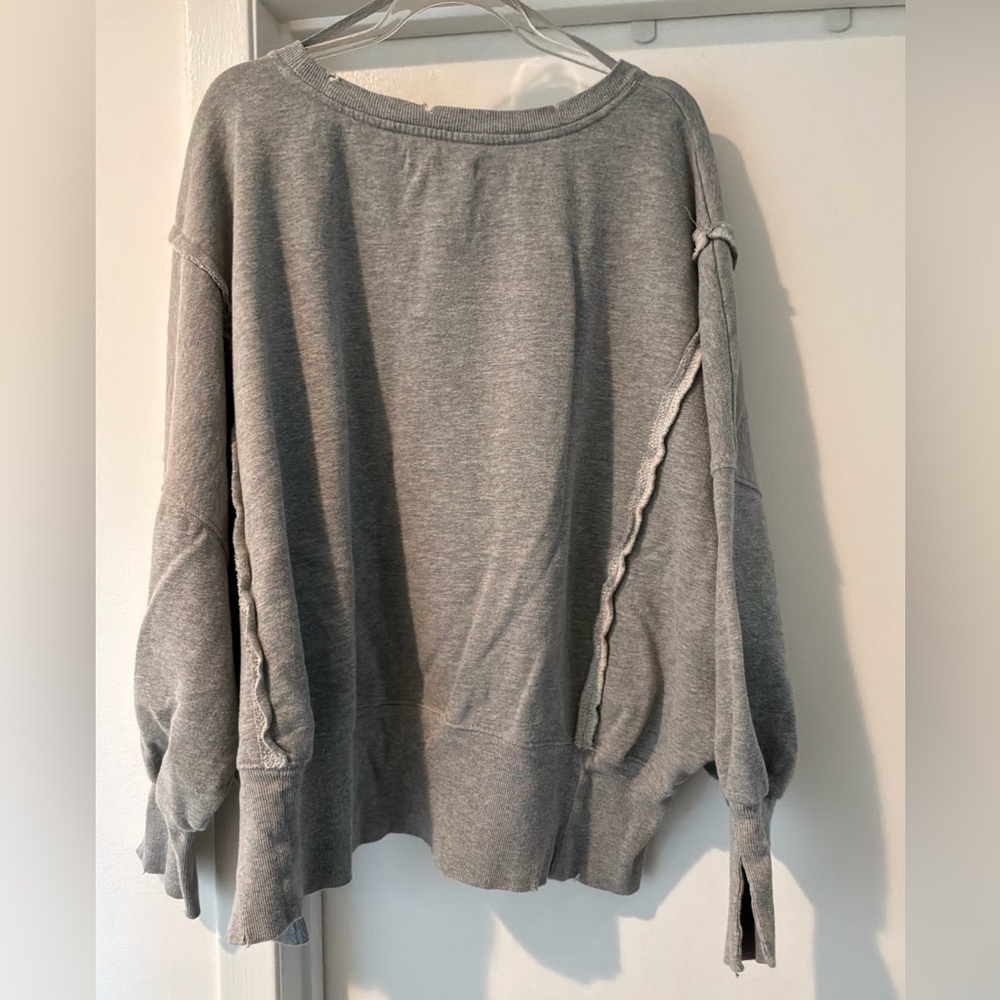 Free People Gray Sweatshirt - Picture 5 of 5